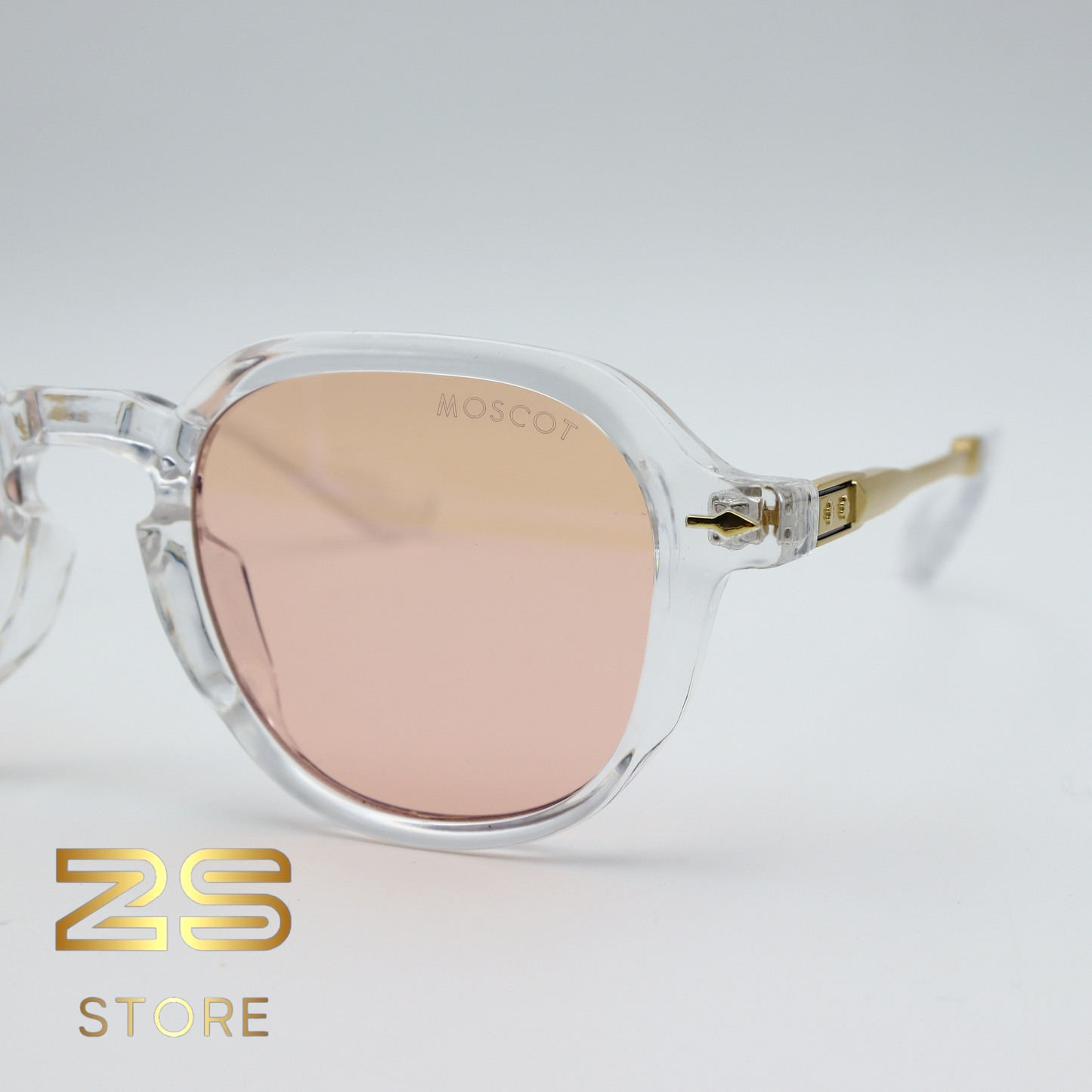 MOSCOT - 8504 Transparent Reflet Rosé