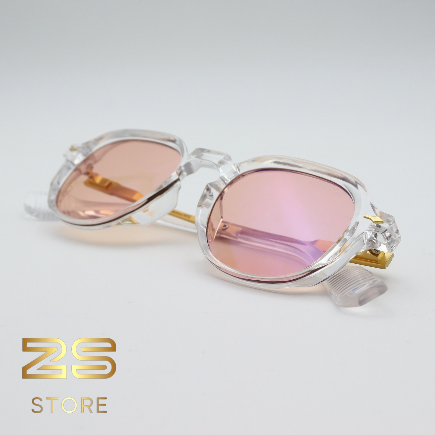 MOSCOT - 8504 Transparent Reflet Rosé