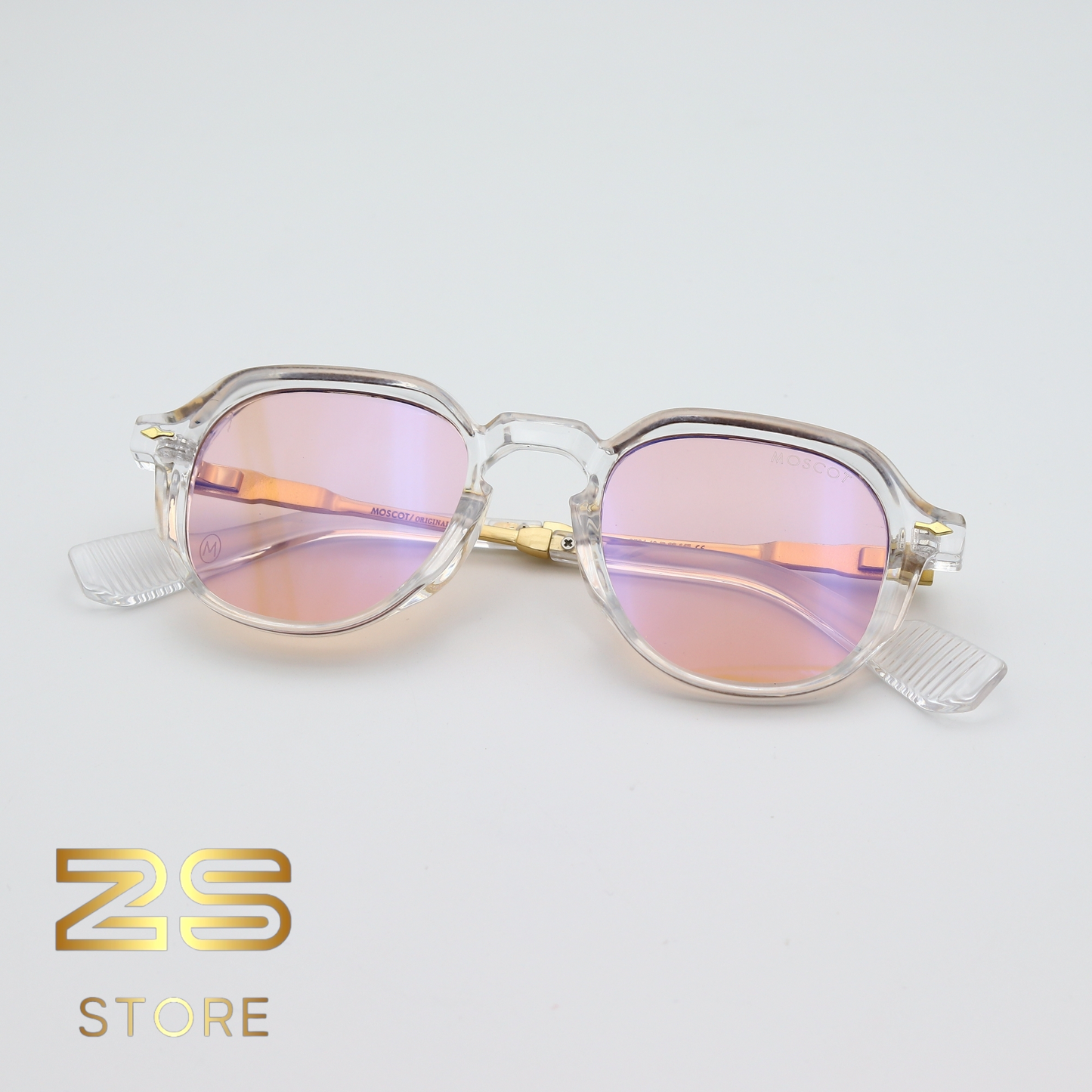 MOSCOT - 8504 Transparent Reflet Rosé